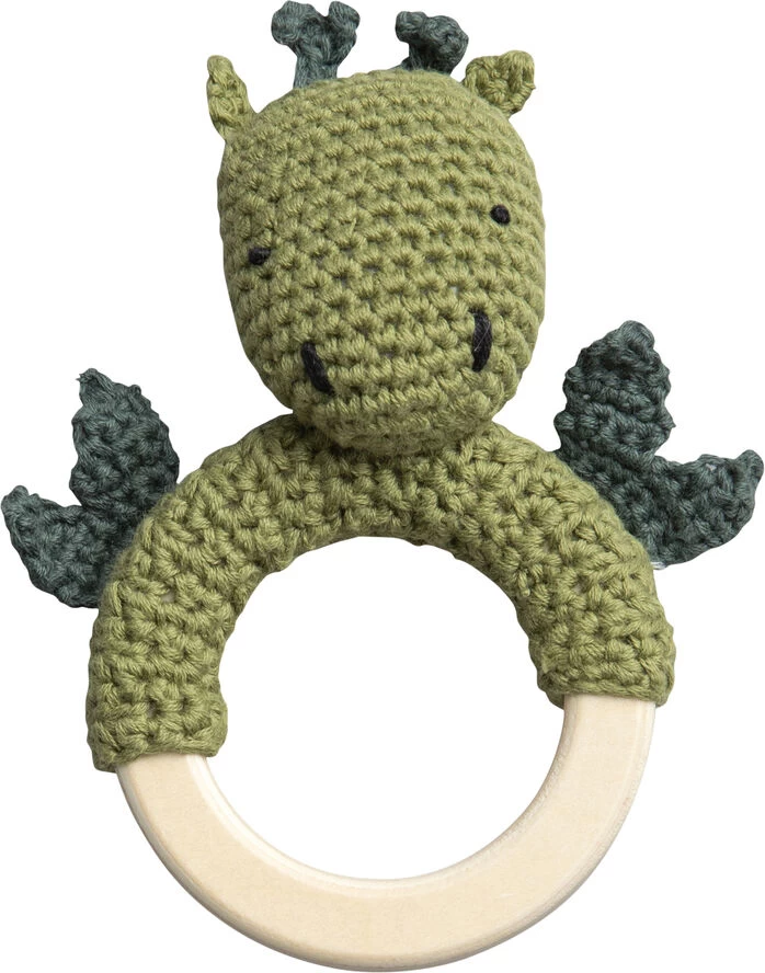 Sebra Hæklet Rangle På Træring, Drage