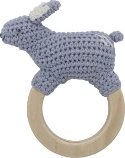 Sebra Hæklet Rangle, Kaninen Bluebell På Træring, Dreamy Lavender