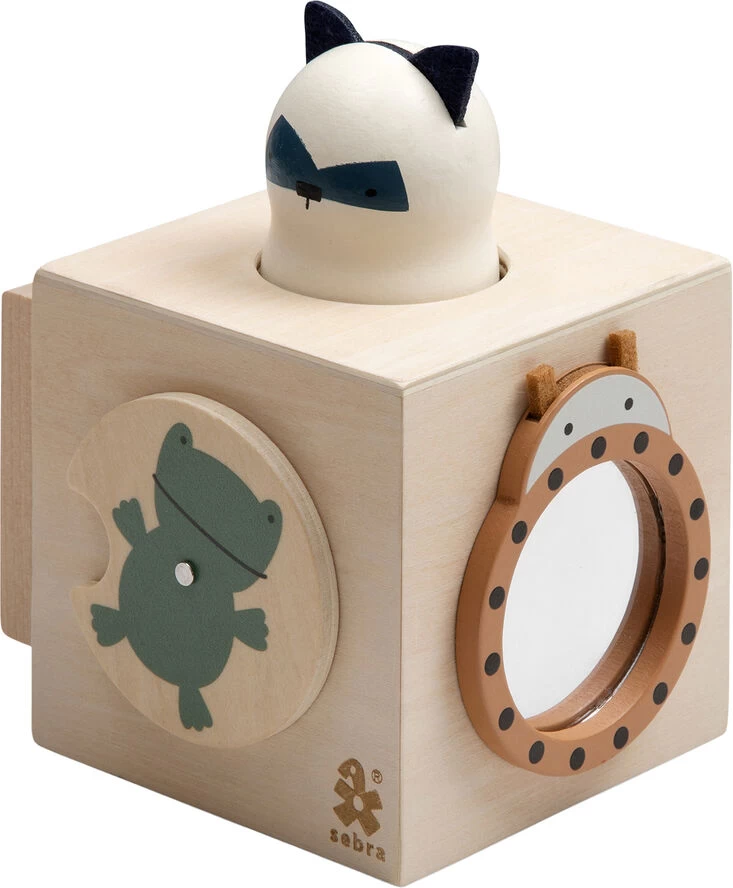 Sebra Aktivitetsfirkant I Træ, Woodland