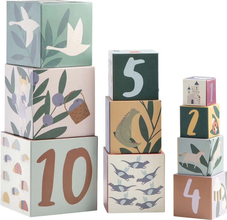 Sebra Stabelkasser, 10 Stk., Pixie/Dragon