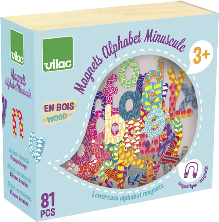 Vilac - Magneter - Små Bogstaver Inkl æøå - 81 Dele - Billede 2