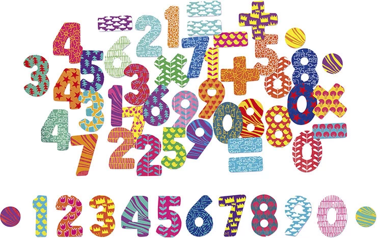 Vilac - Magneter - Tal Og Tegn - 56 Stk