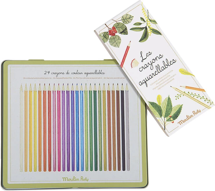 Moulin Roty - 24 Vandfarveblyanter - Billede 2