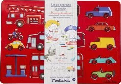 Moulin Roty - Stencil - Køretøjer