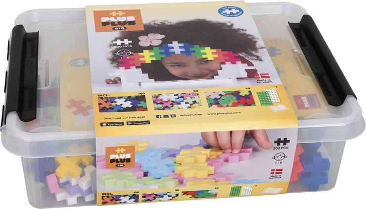 Plus-Plus BIG Storage Box Mix - 200 Pcs - Billede 3