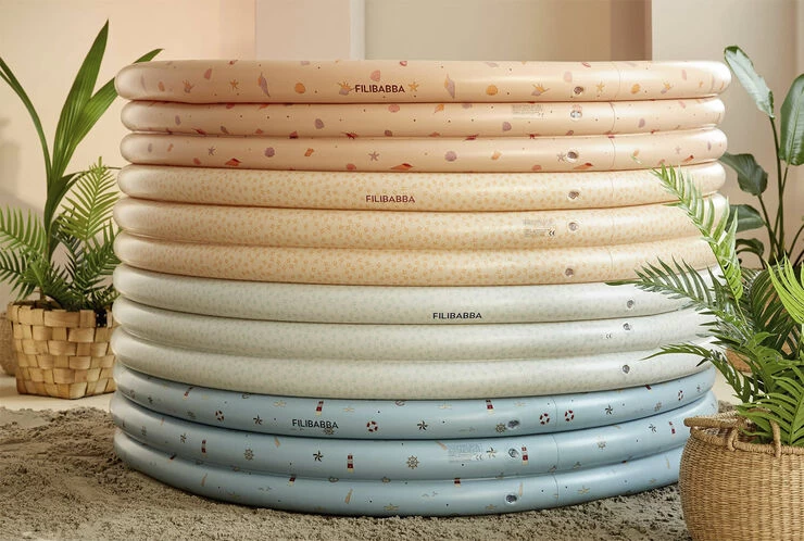 Filibabba Badebassin 150cm Alfie - Breezy Harmony Sandy - Billede 3