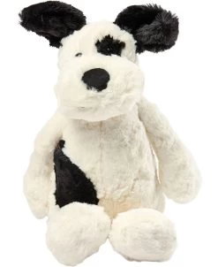 JELLYCAT Bashful Black & Cream Puppy Medium