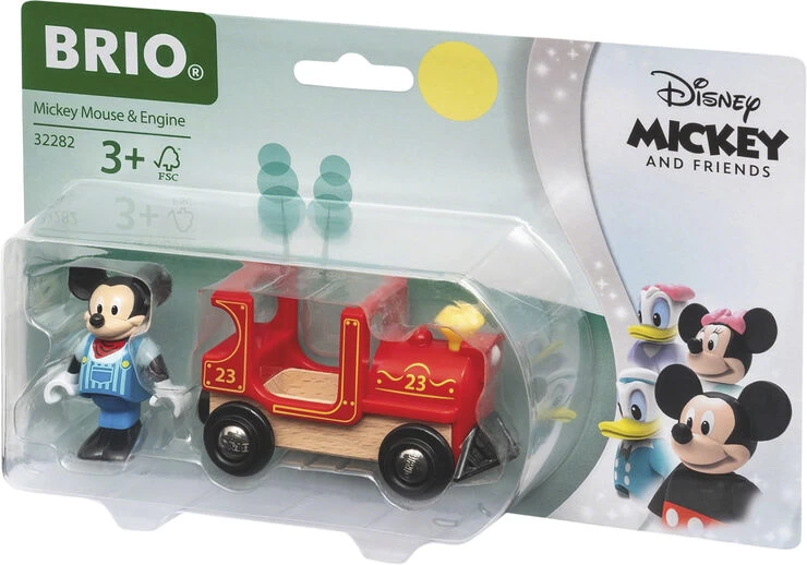 Brio Mickey Mouse Og Lokomotiv - Billede 2