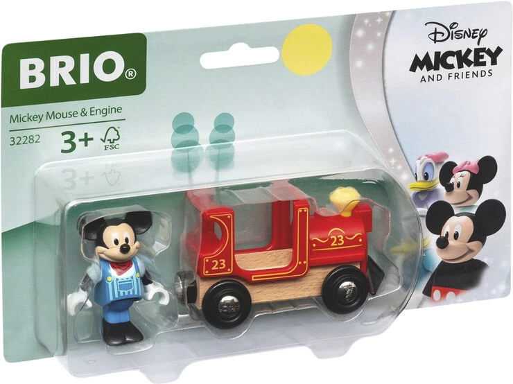 Brio Mickey Mouse Og Lokomotiv - Billede 3