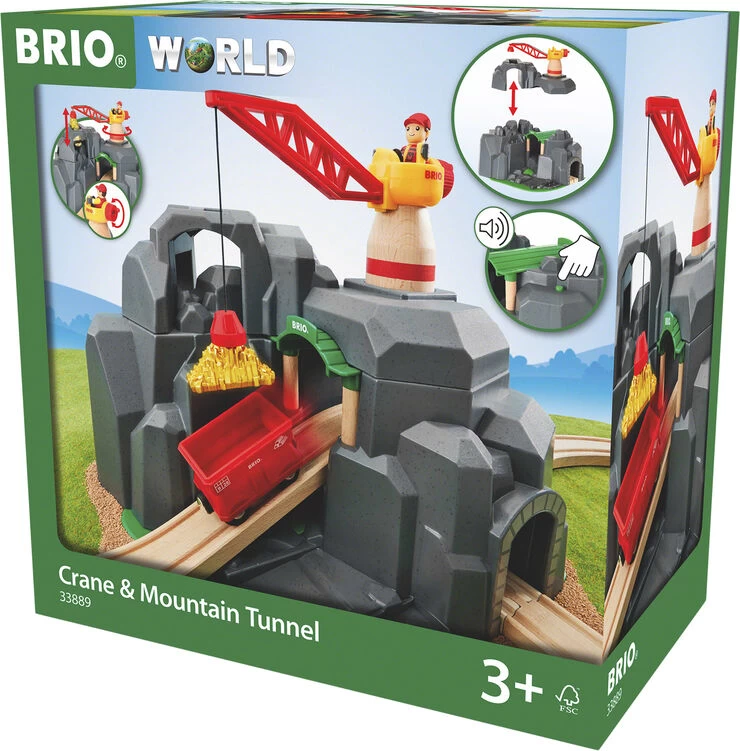 Brio Kran- Og Bjerg Tunnel 2i1