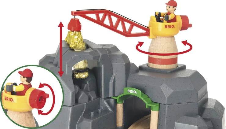 Brio Kran- Og Bjerg Tunnel 2i1 - Billede 2