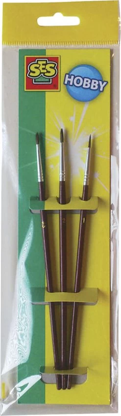 SES Creative - Penselsæt - 3 Pensler