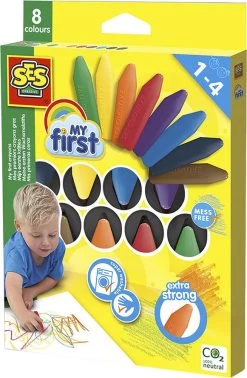 SES Creative - Mine Første - Farveblyanter 8 Stk