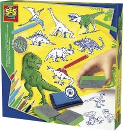 SES Creative - Stempelsæt - Dinosaurer