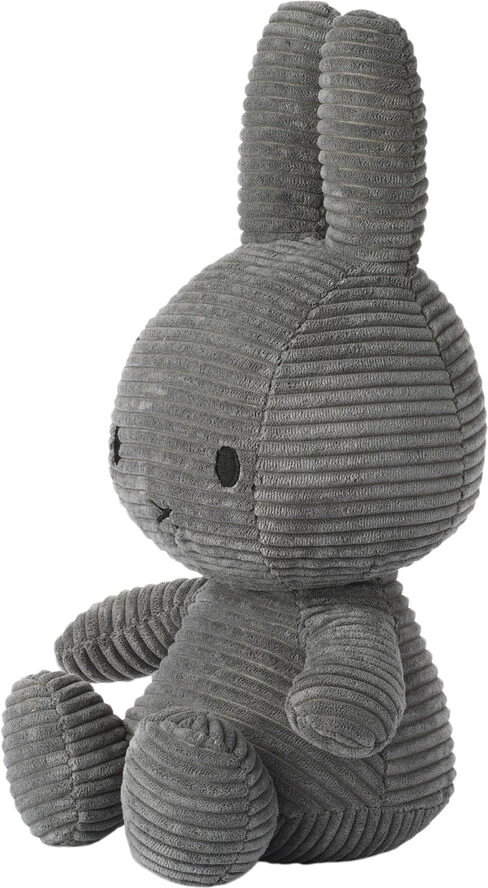 Miffy Sitting Corduroy Grey - 33 Cm - Billede 2